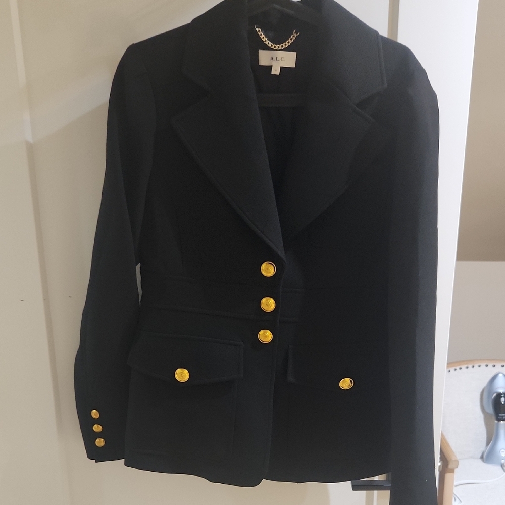 A.L.C. Black Blazer with Gold Accents